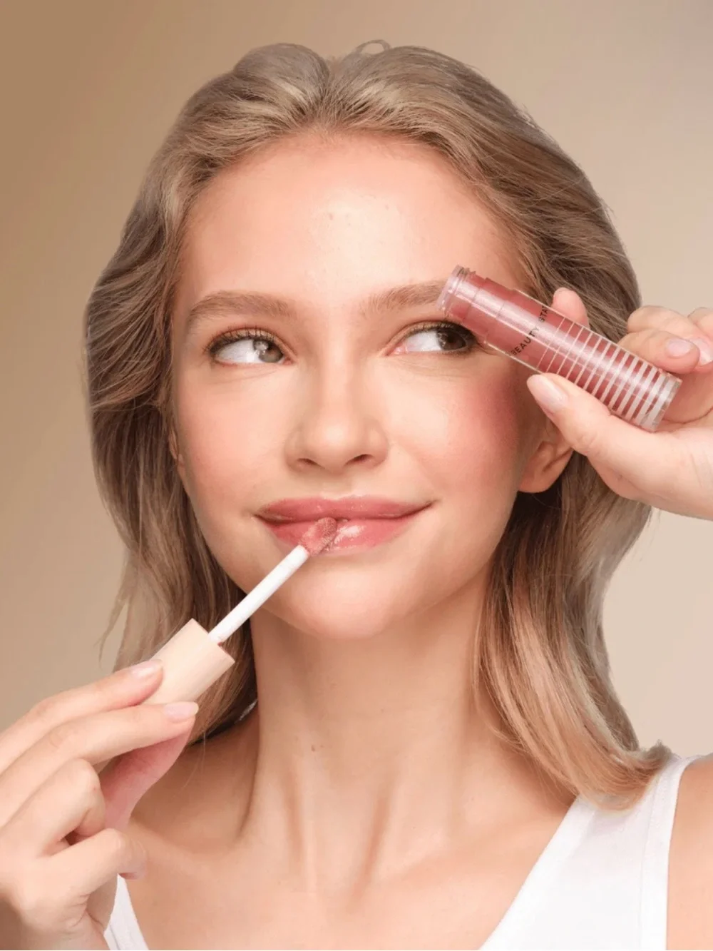 Dibs Go To Glossy Balm MIMS- Warm Mauve Shimmer